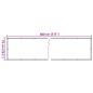 Preview: Balkon-Sichtschutz Creme 800x75 cm PVC