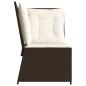 Preview: Garten-Ecksofa mit Kissen Braun Poly Rattan