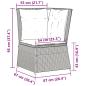 Preview: Garten-Ecksofa mit Kissen Braun Poly Rattan