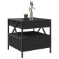 Preview: Couchtisch mit Infinity-LED Schwarz 50x50x51 cm