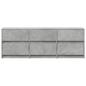 Preview: TV-Schrank mit LED-Beleuchtung Betongrau 140x34x50 cm