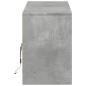 Preview: TV-Schrank mit LED-Beleuchtung Betongrau 140x34x50 cm