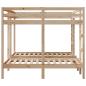 Preview: Dreifach-Etagenbett 160x200/80x160 cm Massivholz Kiefer
