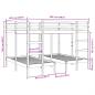 Preview: Dreifach-Etagenbett 160x200/80x160 cm Massivholz Kiefer