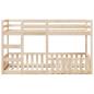 Preview: Etagenbett 90x200 cm Massivholz Kiefer