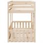 Preview: Etagenbett 90x200 cm Massivholz Kiefer