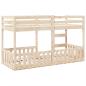 Preview: Etagenbett 90x200 cm Massivholz Kiefer