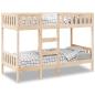 Preview: ARDEBO.de - Etagenbett 90x190 cm Massivholz Kiefer