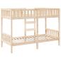 Preview: Etagenbett 90x190 cm Massivholz Kiefer