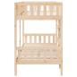 Preview: Etagenbett 90x190 cm Massivholz Kiefer