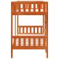 Preview: Etagenbett Wachsbraun 90x190 cm Massivholz Kiefer