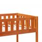 Preview: Etagenbett Wachsbraun 90x190 cm Massivholz Kiefer