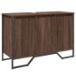 Preview: Waschbeckenunterschrank Braun Eichen-Optik 91x35x60 cm