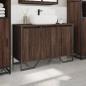 Preview: Waschbeckenunterschrank Braun Eichen-Optik 91x35x60 cm