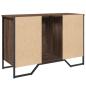 Preview: Waschbeckenunterschrank Braun Eichen-Optik 91x35x60 cm