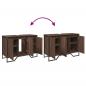 Preview: Waschbeckenunterschrank Braun Eichen-Optik 91x35x60 cm
