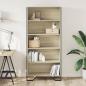 Preview: Bücherregal Sonoma-Eiche 80x31x169 cm Holzwerkstoff