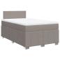 Preview: Boxspringbett mit Matratze Taupe 120x190 cm Stoff