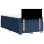 Preview: Boxspringbett mit Matratze Blau 120x190 cm Stoff
