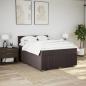 Preview: Boxspringbett mit Matratze Dunkelbraun 140x200 cm Stoff