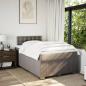 Preview: Boxspringbett mit Matratze Taupe 120x190 cm Stoff