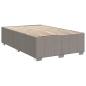 Preview: Boxspringbett mit Matratze Taupe 120x190 cm Stoff
