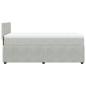 Preview: Boxspringbett mit Matratze Hellgrau 90x190 cm Samt