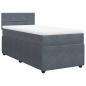 Preview: Boxspringbett mit Matratze Dunkelgrau 90x200 cm Samt