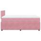 Preview: Boxspringbett mit Matratze Rosa 120x190 cm Samt