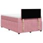 Preview: Boxspringbett mit Matratze Rosa 120x190 cm Samt