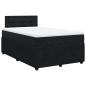 Preview: Boxspringbett mit Matratze Schwarz 120x190 cm Samt