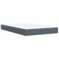 Preview: Boxspringbett mit Matratze Dunkelgrau 120x200 cm Samt