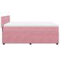 Preview: Boxspringbett mit Matratze Rosa 140x200 cm Samt
