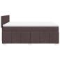 Preview: Boxspringbett mit Matratze Dunkelbraun 160x200 cm Stoff