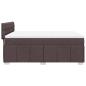Preview: Boxspringbett mit Matratze Dunkelbraun 160x200 cm Stoff