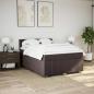 Preview: Boxspringbett mit Matratze Dunkelbraun 140x200 cm Stoff