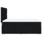 Preview: Boxspringbett mit Matratze Schwarz 140x190 cm Stoff