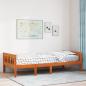 Preview: ARDEBO.de - Kinderbett ohne Matratze Wachsbraun 80x200 cm Massivholz Kiefer