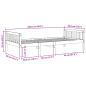 Preview: Kinderbett ohne Matratze Wachsbraun 80x200 cm Massivholz Kiefer