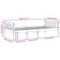 Preview: Kinderbett ohne Matratze Wachsbraun 90x190 cm Massivholz Kiefer