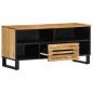 Preview: TV-Schrank 100x34x46 cm Raues Massives Mangoholz