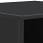 Preview: Couchtisch Schwarz 60,5x60,5x30 cm Holzwerkstoff und Metall