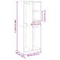 Preview: Kleiderschrank Weiß 80x50x200 cm Holzwerkstoff