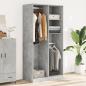 Preview: Kleiderschrank Betongrau 100x50x200 cm Holzwerkstoff