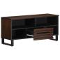 Preview: TV-Schrank Braun 100x34x46 cm Massivholz Mango
