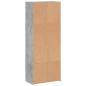 Preview: Aktenschrank Betongrau 60x32x153 cm Holzwerkstoff