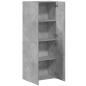 Preview: Aktenschrank Betongrau 60x32x153 cm Holzwerkstoff
