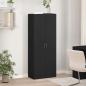 Preview: Aktenschrank Schwarz 60x32x153 cm Holzwerkstoff