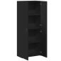 Preview: Aktenschrank Schwarz 60x32x153 cm Holzwerkstoff