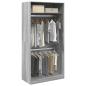 Preview: ARDEBO.de - Kleiderschrank Grau Sonoma 100x50x200 cm Holzwerkstoff